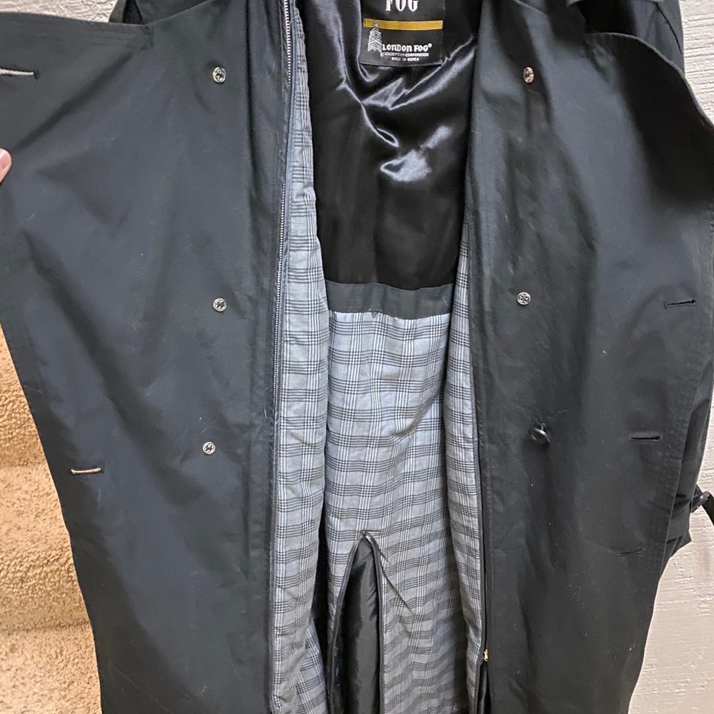 Black trench coat
